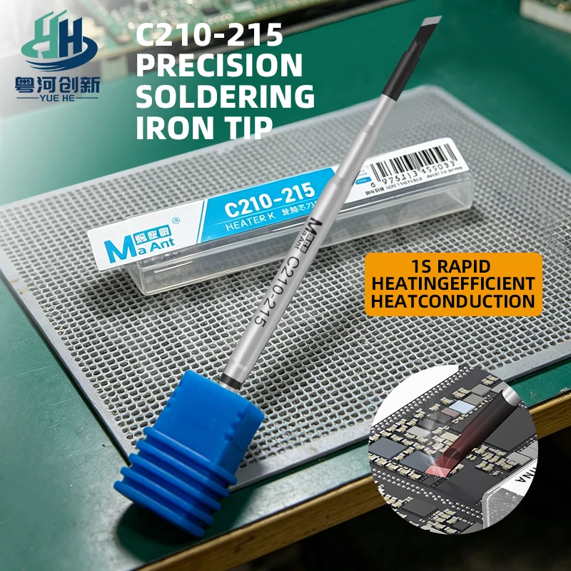 MAANT C210-215 Soldering Iron Tip Plug and Play Multi Layer Electroplating for Precision Electronic Soldering