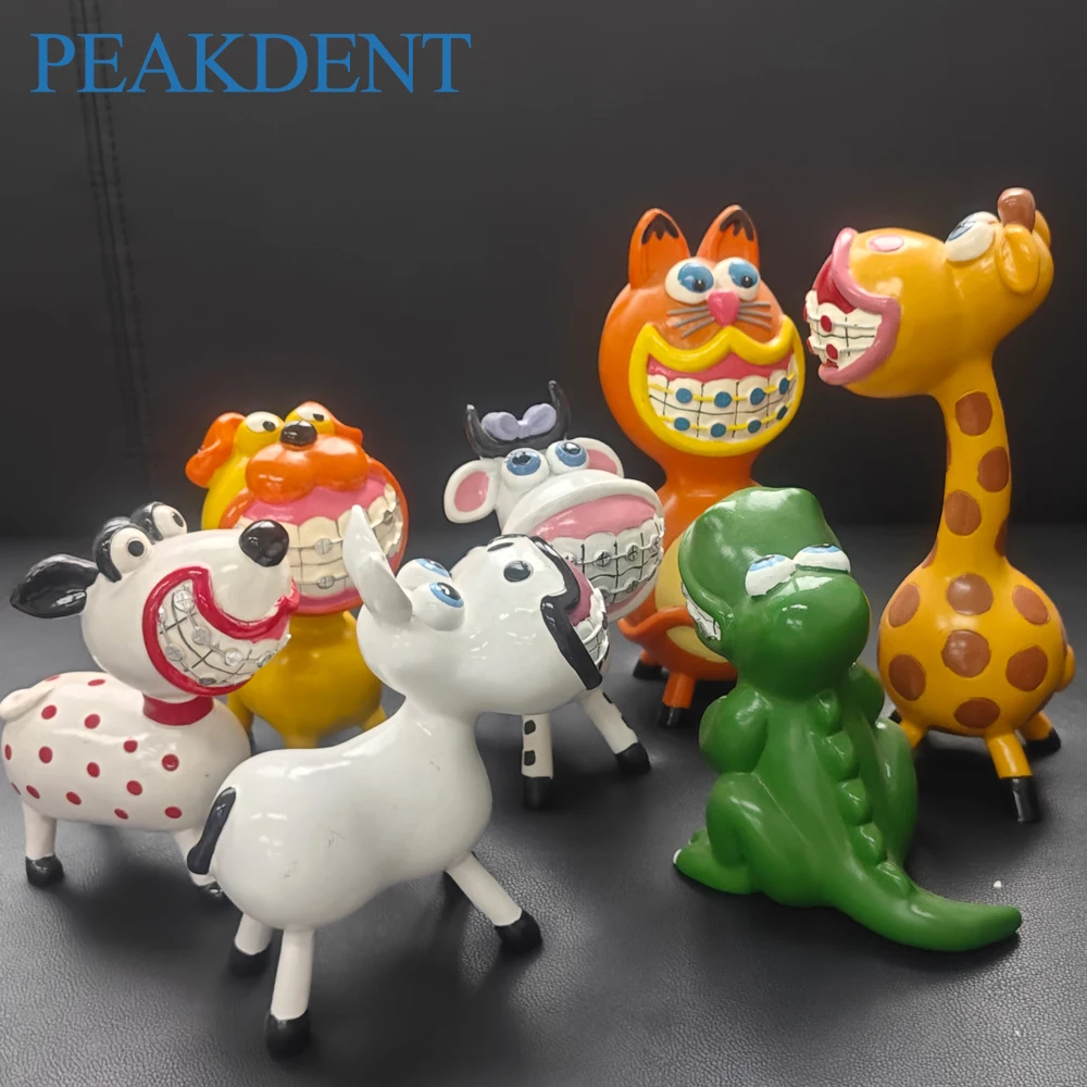 

Креативные стоматологические художественные ремесла, ортодонтические животные, скульптура, игрушка, стоматологическая клиника, настольные витрины, шкафы в подарок для стоматологической клиники