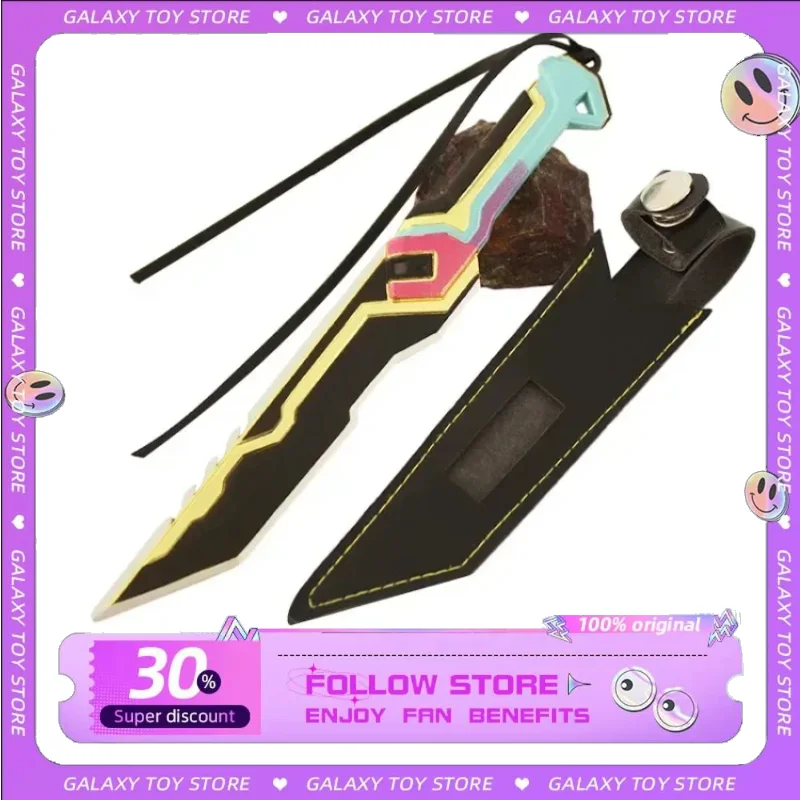 17cm vantant Glitchpop Knife periferiche di gioco Melee Metal Samurai Safe Sword Ornaments Collection Display Desktop giocattolo regalo