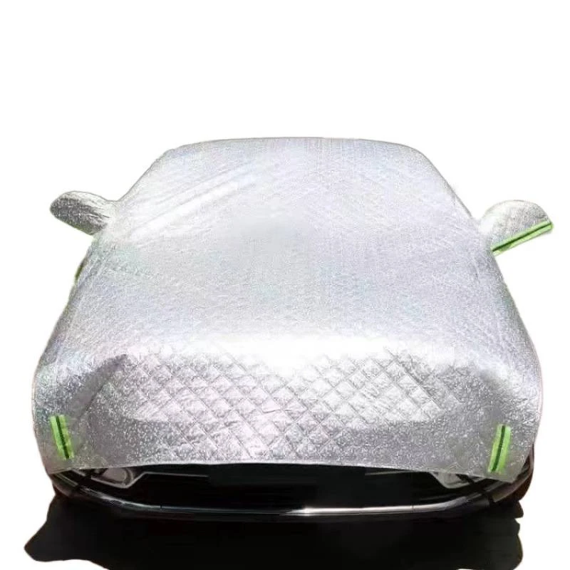 Extra Large Half Car Cover All Seasons Universal Aluminum Foil Sun Protection Full Window Heat Insulation Car Sun Shield For SUV