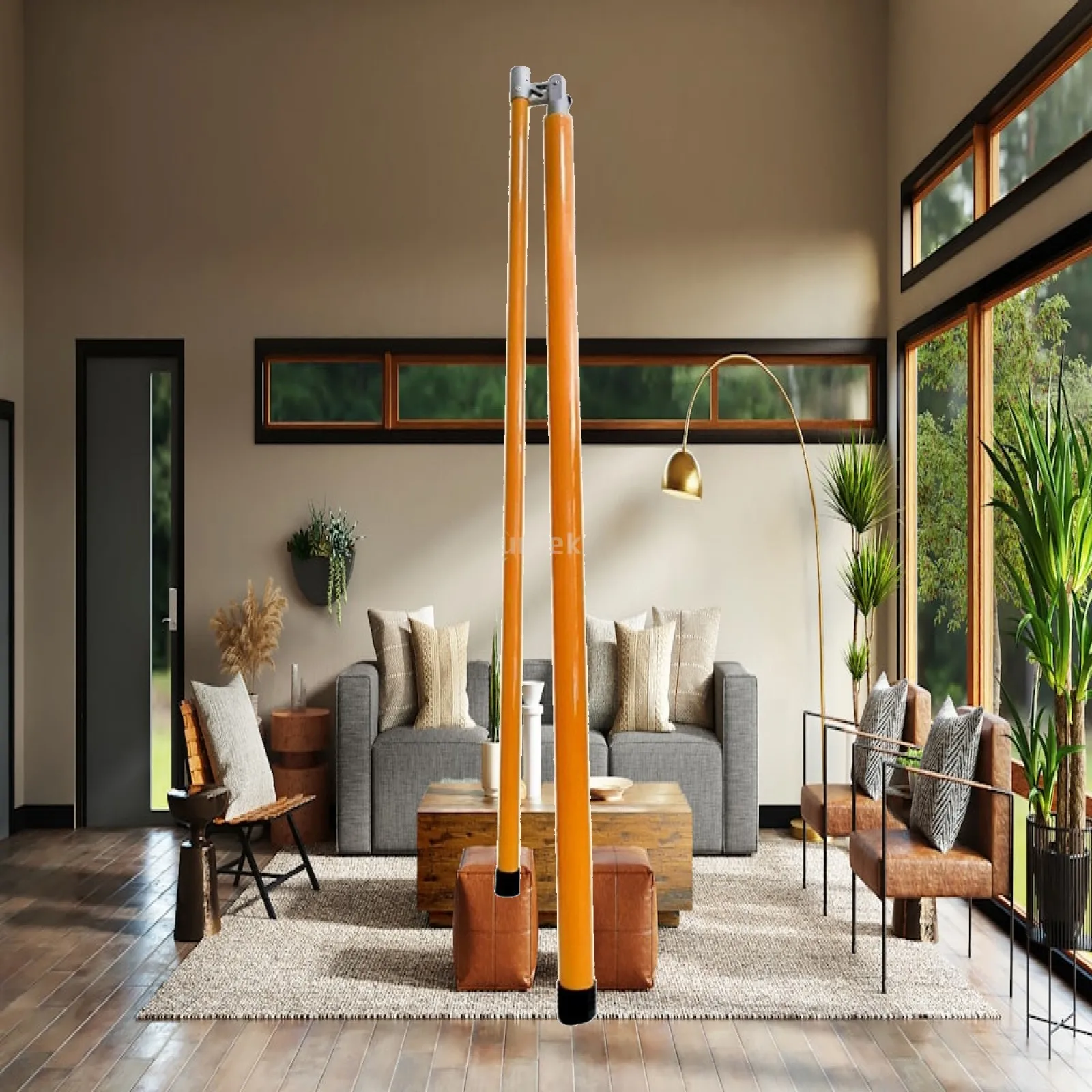 Insulated Telescopic Height Gauge for Freight Load Verification and Truck Clearance Inspection with Scale
