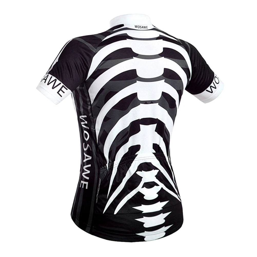 

Cycling Bike Short Sleeve White Shirts Quick Dry Breathable Fabric Black Pants Suitable Riding Commuting Outdoor