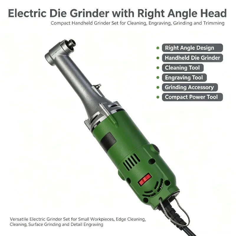 Integrated Handheld Electric Grinder Set 90 Degree Engraver Tile Grout Cleaner Grooving Polishing Power Tool