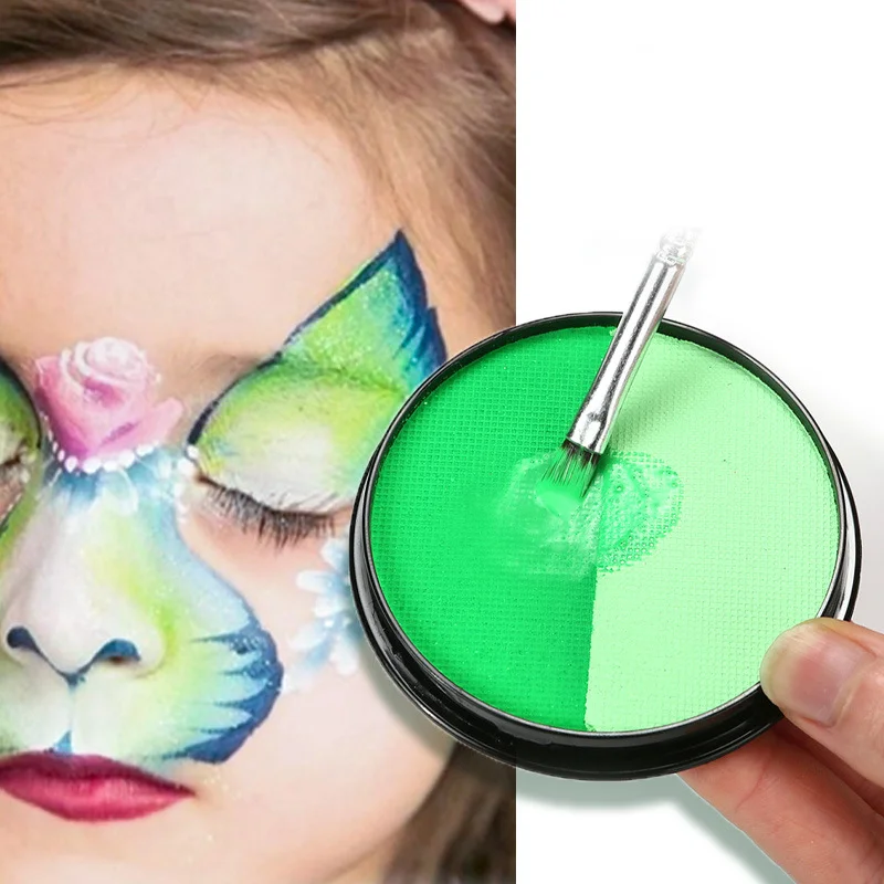 30g cores duplas pintura facial rosto pintura corporal pigmentos solúveis em água halloween palco cosplay festa compõem produtos cosméticos