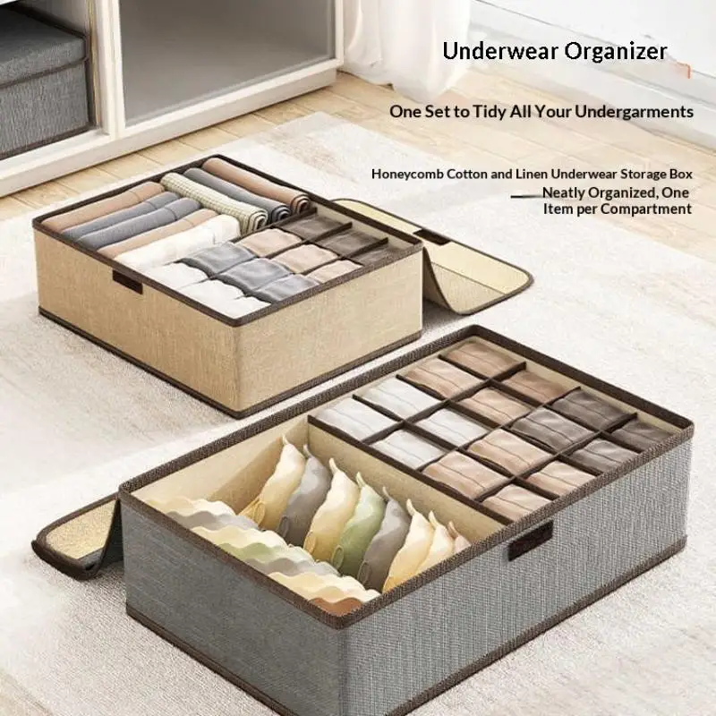 13/17 Grid Under Bed Shoe Organizer with Dustproof Clear Cover Moisture Proof Storage Box for Wardrobe Home Organization