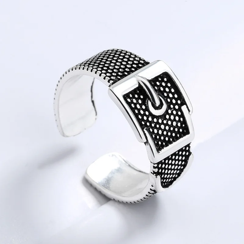Punk Cool Hip Pop Belt Rings for Women Adjustable Open Finger Rings Man Party Gift 2023 image 2