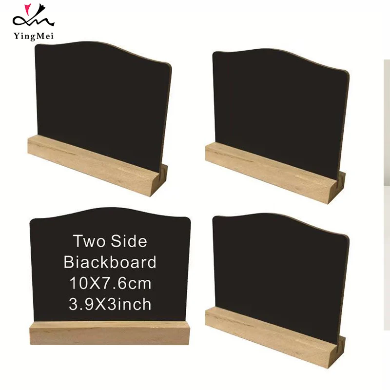 Wooden double-sided small blackboard ornaments chalkboard message board handicrafts home decoration hotel bar writing board