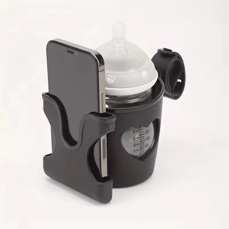

2-in-1 baby stroller cup holder phone holder multifunctional universal baby bottle holder baby stroller accessories