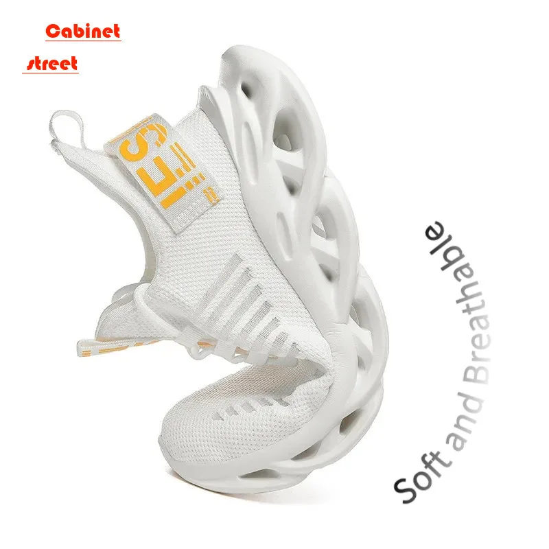 Summer Running Shoes Plus-size Men's Flying Woven Breathable Ultra-light Fashion Mesh Shoes Men's Fitness Shoes Sneakers Casual