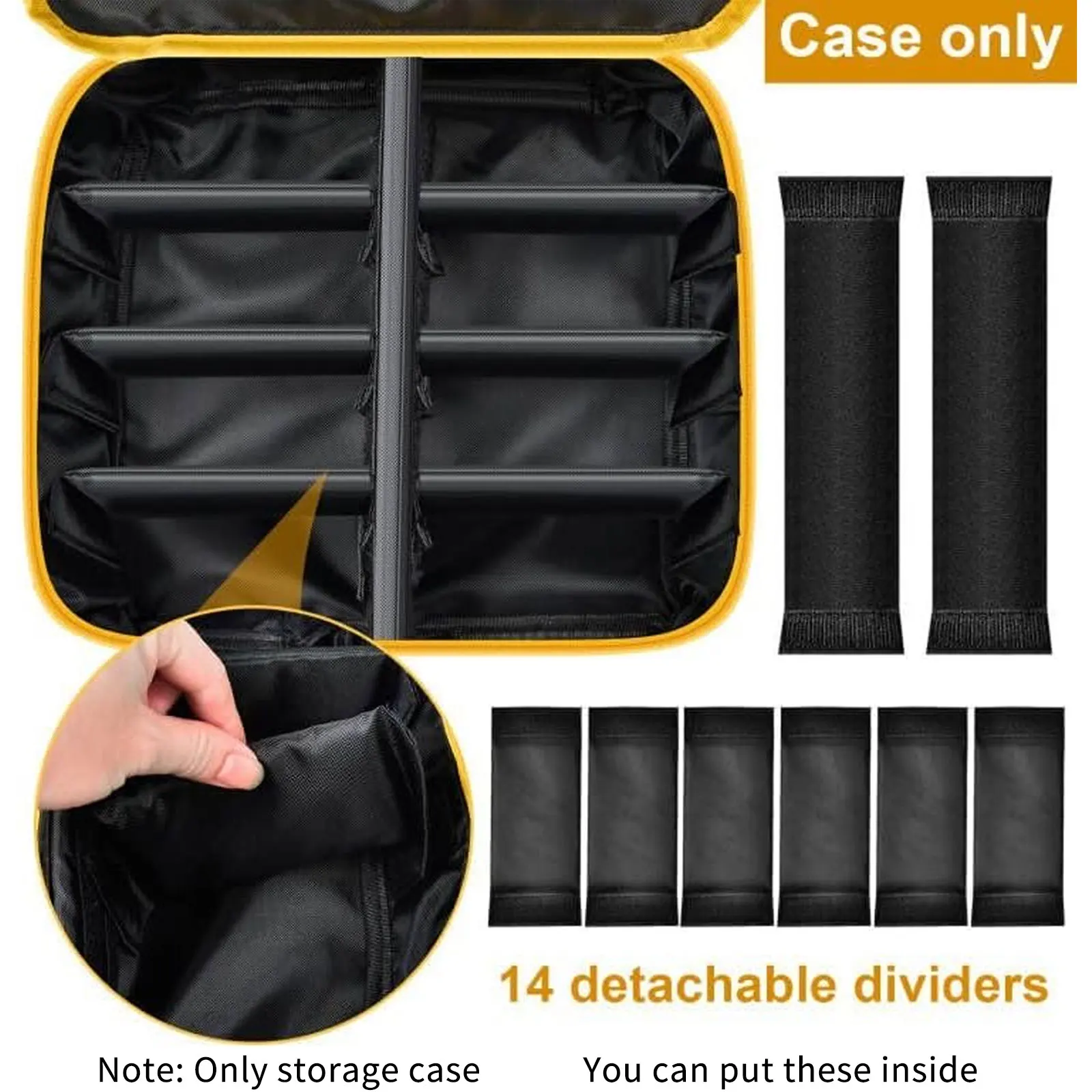 Large Battery Storage Bag for DEWALT/for Milwaukee 20v/ 18v/ 12v Battery &Charger, Tool Batteries Carrying Case Cover (Box Only)