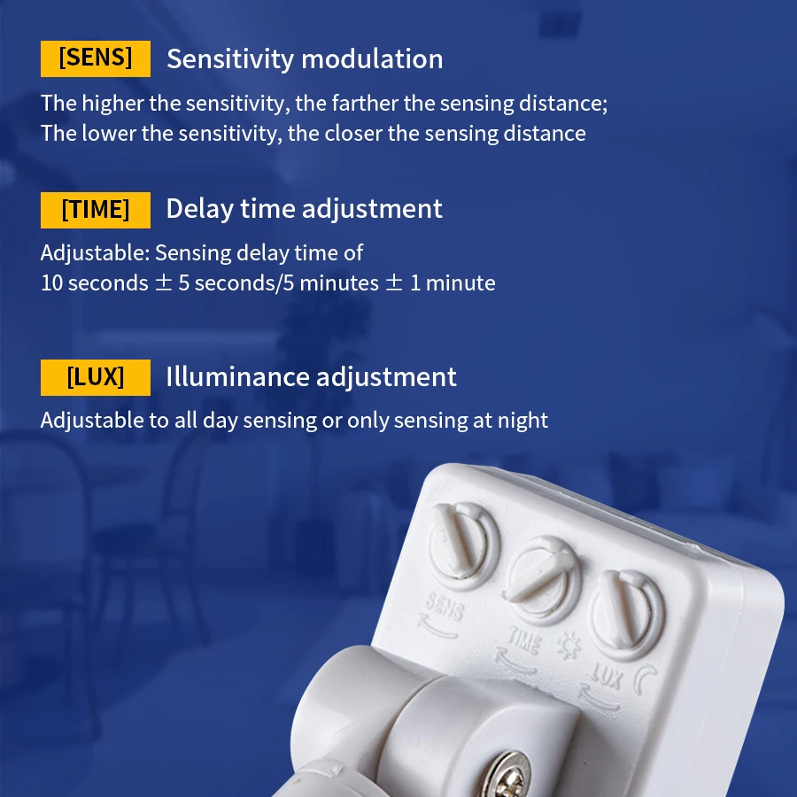 AC110-240V PIR Motion Detection Switch Infrared Human Body Sensing Switch Control Light Switch Suitable for Corridor and Hallway image 5