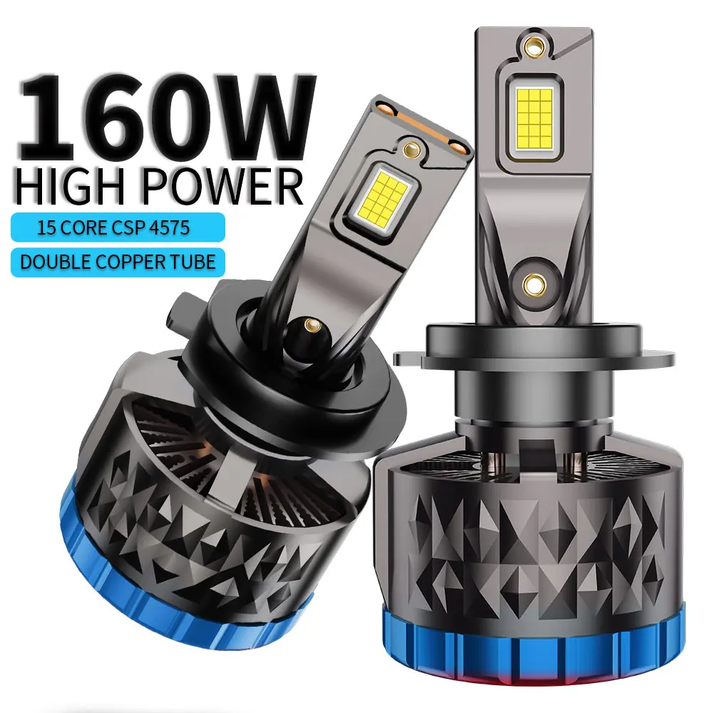 

Infitary H7 H4 LED Car Headlight 160W High Power CANBUS Bulb H8 H9 H11 HB3 9005 HB4 9006 Lamp Double Copper Tube Lights for Auto