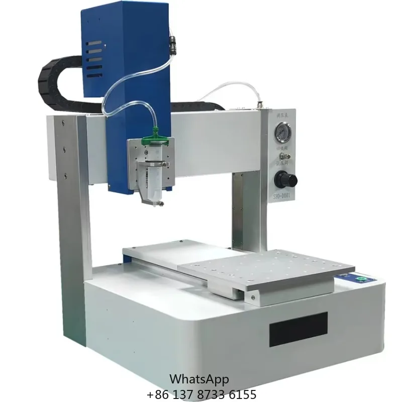 High Precision 3 Axis Desktop CNC Automatic Dispensing Robot Motor 220v Hot Melt UV Adhesive Digital Nickel Glue Epoxy Bearing