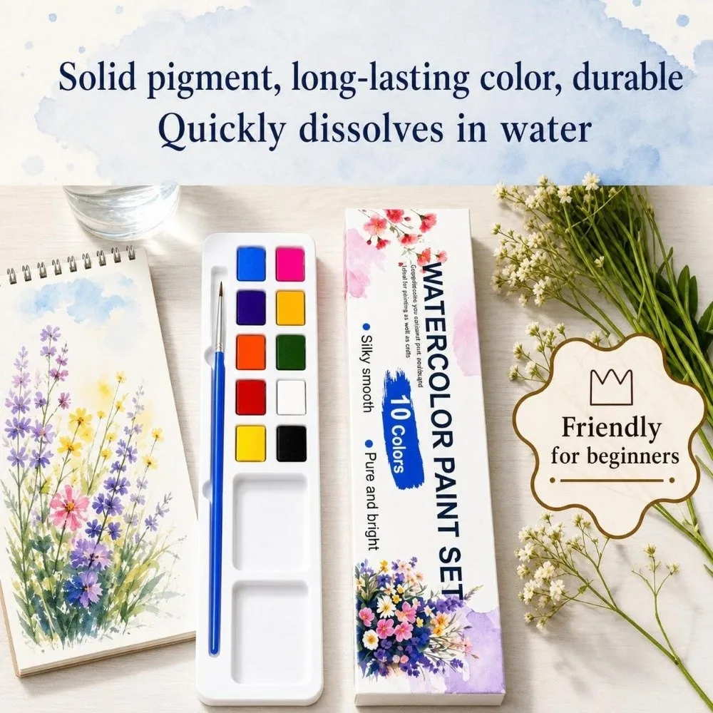 200GSM Watercolor Workbook Flower Scenery Animal Thickened Watercolor Painting Book Artistic Multiple Styles Coloring Sketchbook