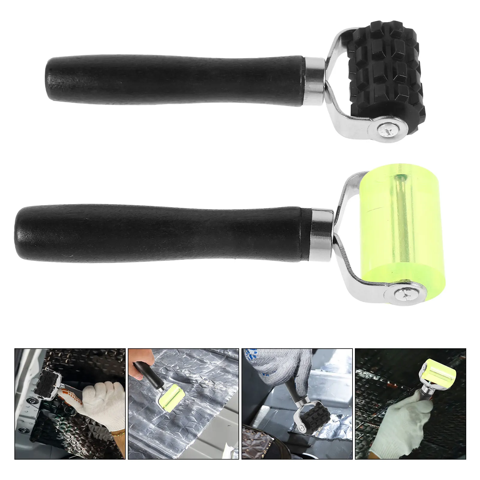 

2pcs Deadening Roller Auto Sound Deadener Installation Tool Wheel Interior Accessory Car Accessories Plastic Sound Deadening