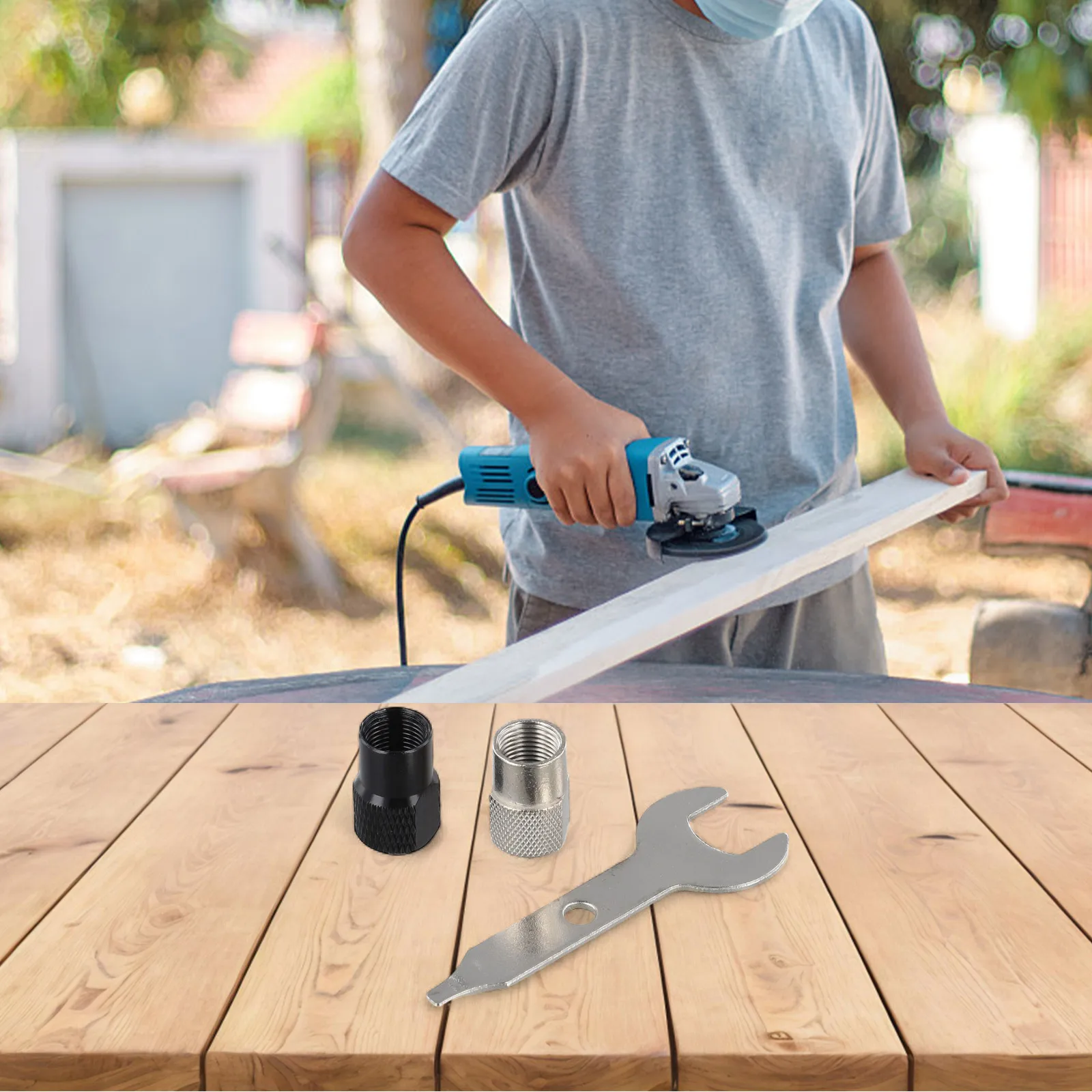 

Для проектов DIY электрический шлифовальный патрон 3 шт. электрические шлифовальные принадлежности шлифовальный патрон M7x0,75 патрон полный набор аксессуаров