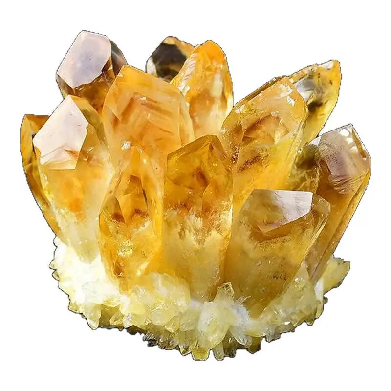Natural citrine cluster ornament bracelet jewelry purification home office decoration holiday gifts