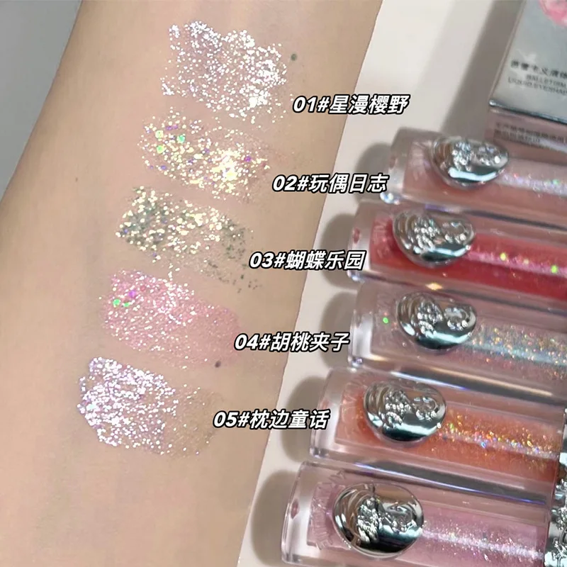 ART VALUE Ballet Liquid Eyeshadow, Pearl Ultra Shiny Crystal Highlight Aegyo sal Monochrome Eyeshadow Liquid