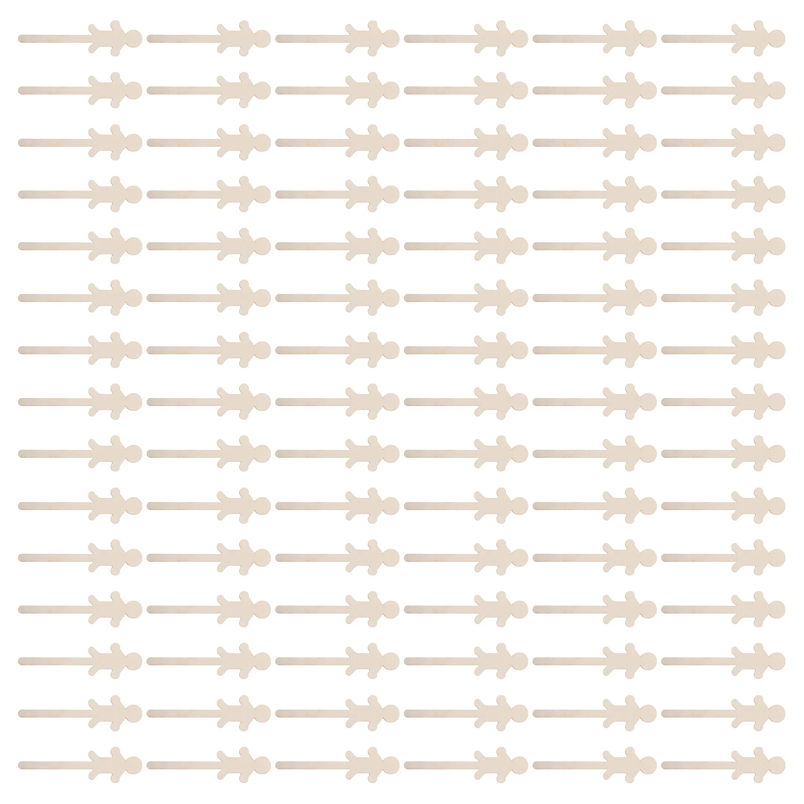 

150pcs 'S Painting Wood Cutouts 5 Inch Unfinished Wooden People Shapes Diy Craft Stick Puppets Preschool Classroom