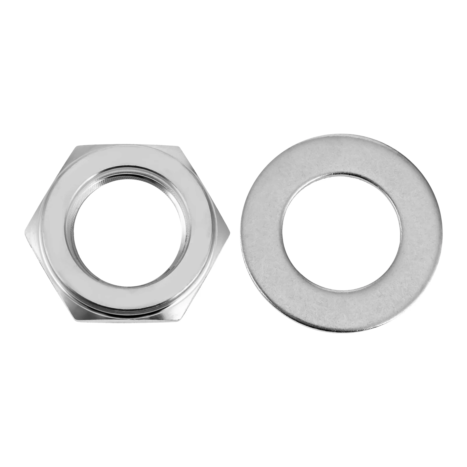 

2Pcs/set Stainless Steel Thermometer Nut Washer Installation Kit Replacement for Tel-Tru Barbecue Thermometer 1/2 Inch NPT