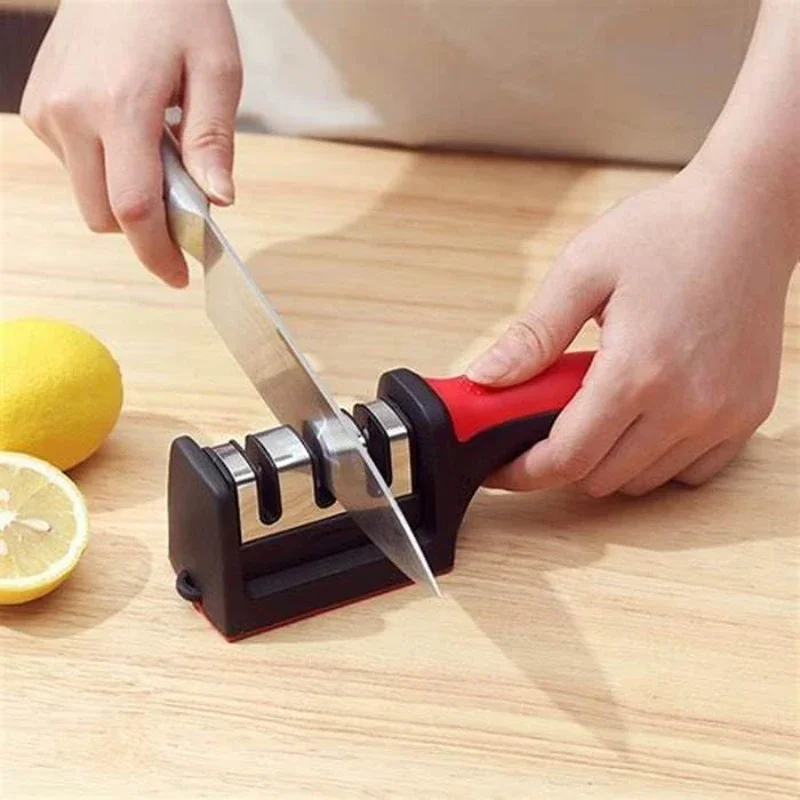 25Household Whetstone 3-section 4-section Convenient Manual Sharpening Tool, Suitable for Kitchen Scissors and Kitchen Knives