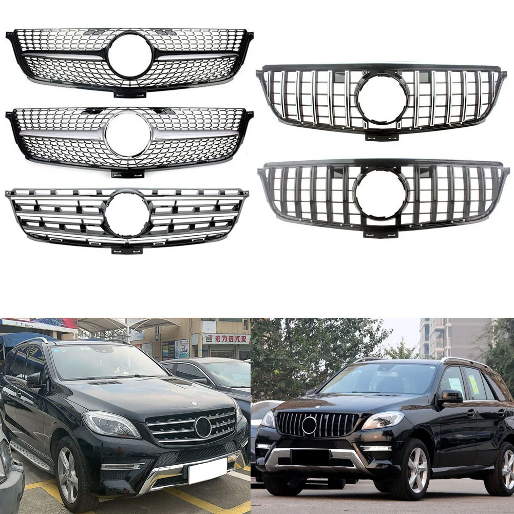 OEM Front Racing Kidney Radiator Grilles For Mercedes Benz W166 ML350 ML400 ML550 AMG 2012 2013 2014 2015