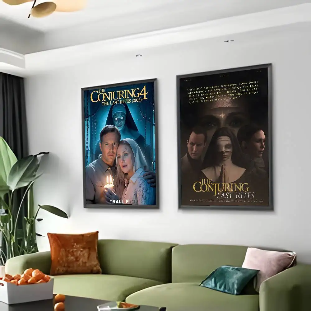 ملصق فني لفيلم الرعب T-The Conjuring Last Rites-MT مع مطبوعات هدية تزيين غرفة النوم وغرفة المعيشة