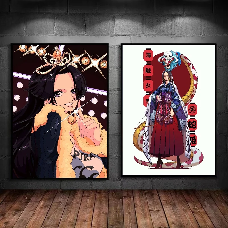 One Piece Sexy and Beautiful Nico·Robin Nami Boa Hancock Perona Wall Decoration PosterLiving Room Decoration Canvas Painting