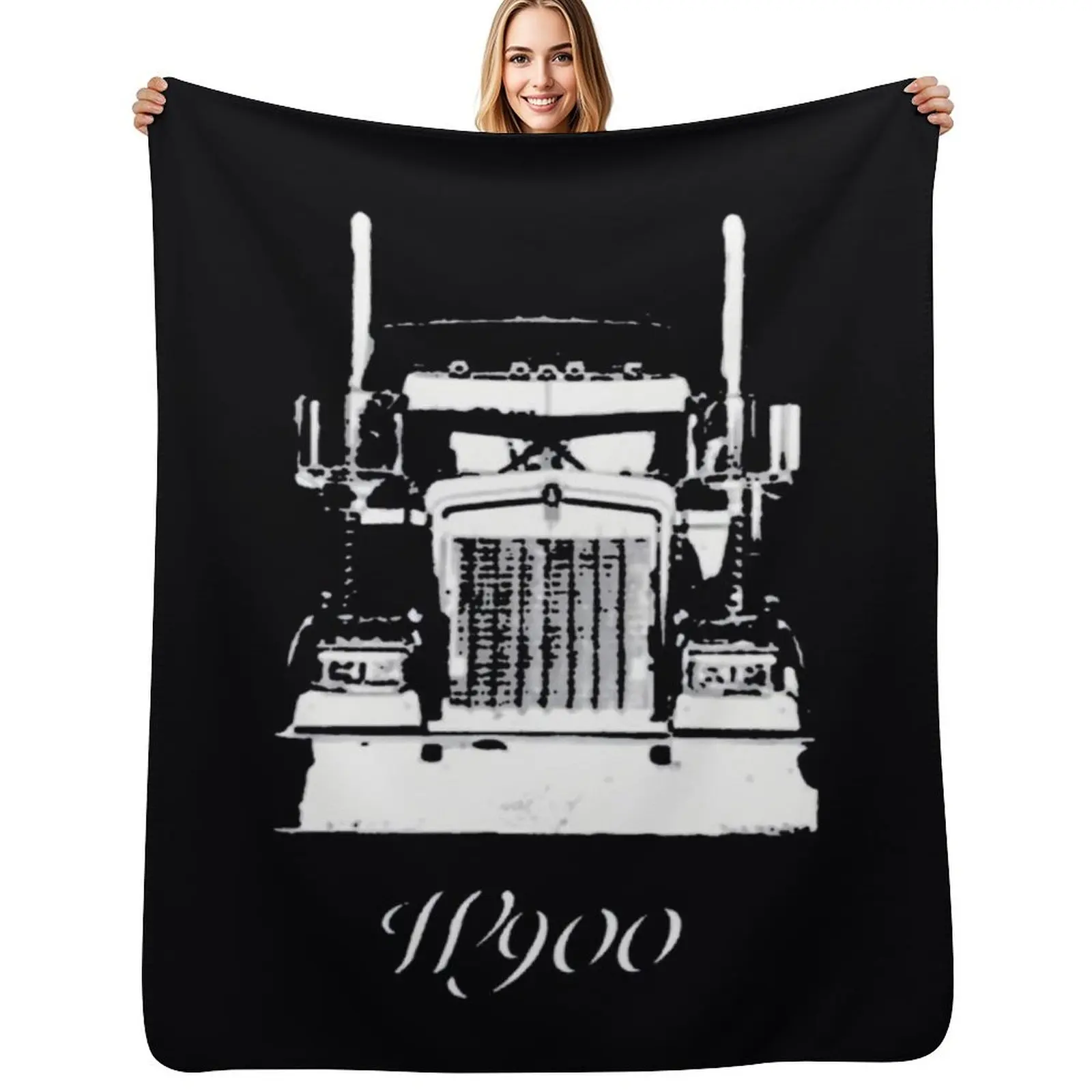 

Kenworth W900 Grill View Worn Look \t Throw Blanket heavy to sleep blankets ands Flannels Fashion Sofas Blankets
