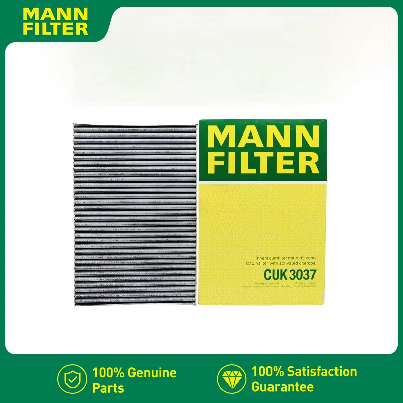 For Audi A6 C5,C6 1997-2011 4B, Allroad Quatrro 97-11, A4 B5 B6 B7 2000-2008 8E 8H7 MANN FILTER Carbon Cabin Air Filter CUK3037