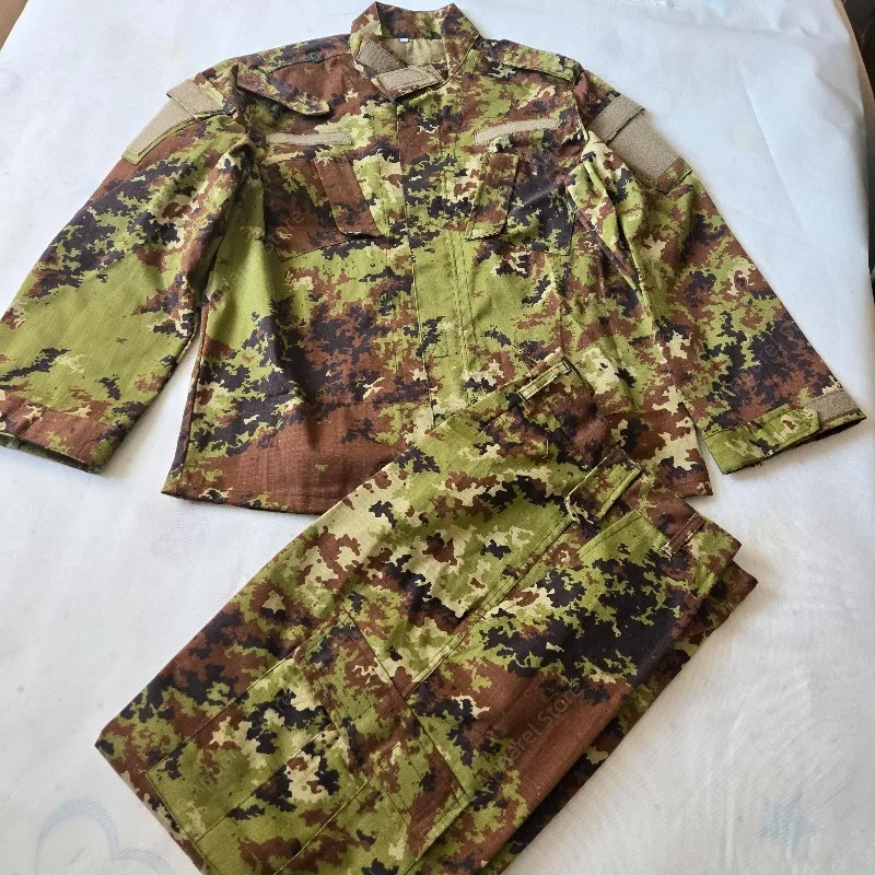 Version Vegetato Camo Military Uniform Men Tactical Combat Suit Multi-pocket Durable Workwear Ripstop Hunting Airsoft Set