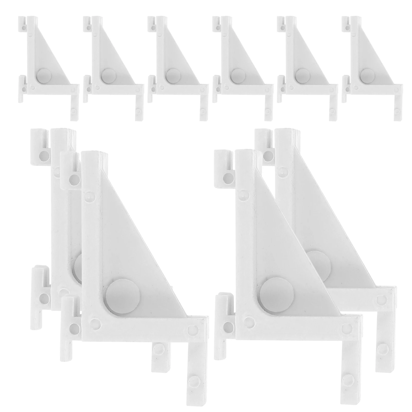 

10 Pcs Plastic Snap Hook Refrigerator Storage Bracket Mini Clips for Cooler Shelves Shelf Freezer Hooks Support