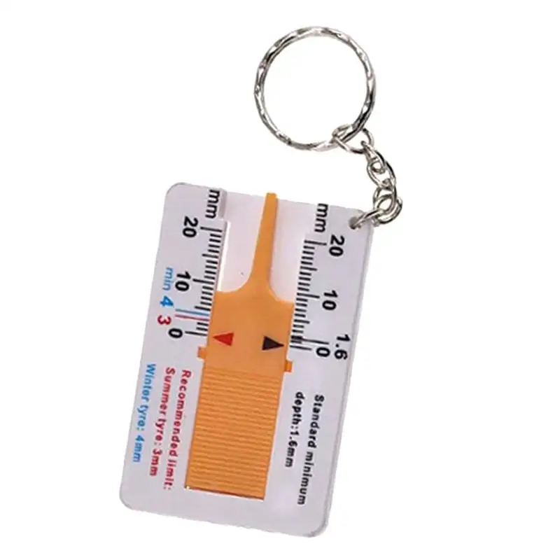 Tire Tread Gauge Professional Depth Gauge Easy Reading Tire Measure High Precision Portable Tread Thickness Ruler For Car Motorc