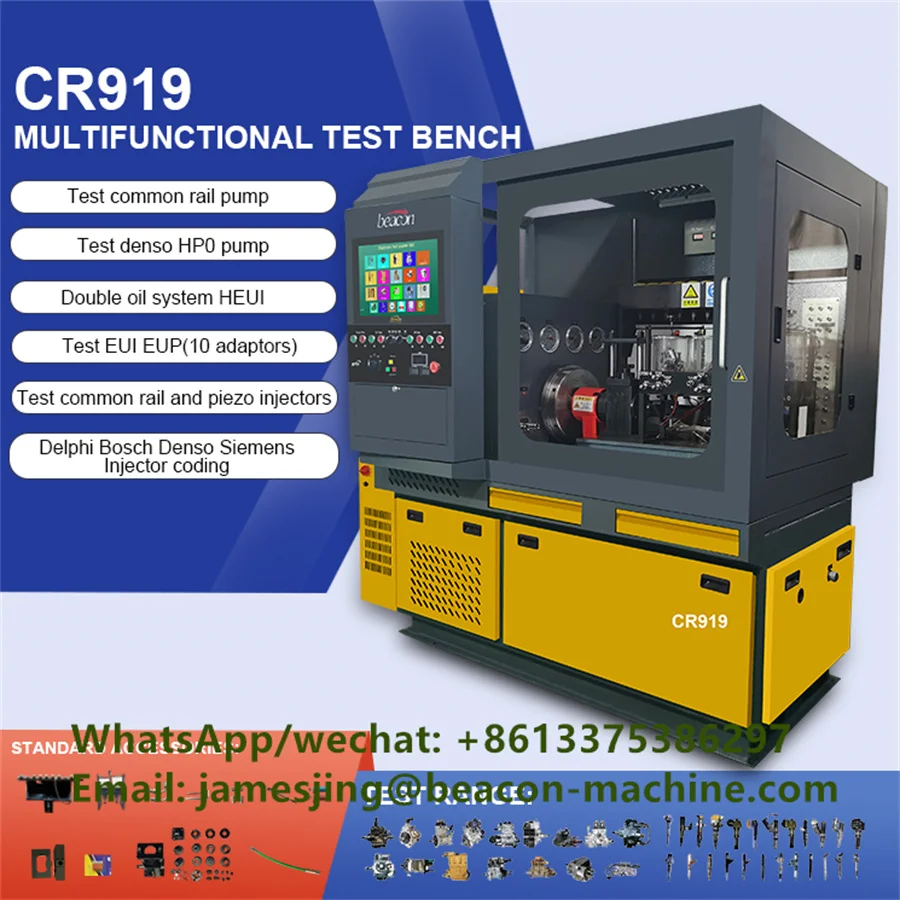 Multi-Functional Auto Electronics Cr919 Heui Common Rail Fuel Injector Pump Test Equipment With Eui Eup Cambox