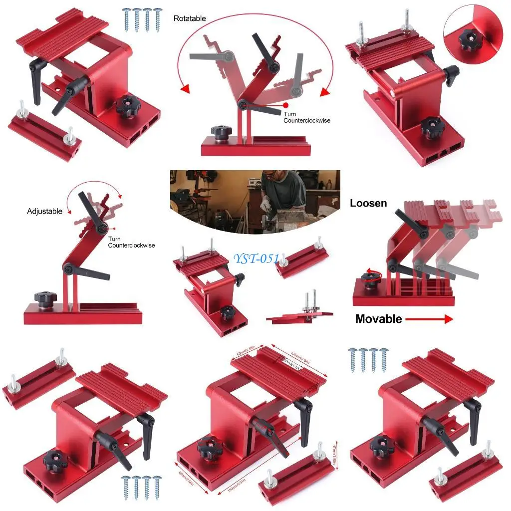 E15A 치즐 샤프너 샤프닝 지그 알루미늄 조정 가능한 샤프너 도구 액세서리 세트 치즐 장비 용 가이드 키트