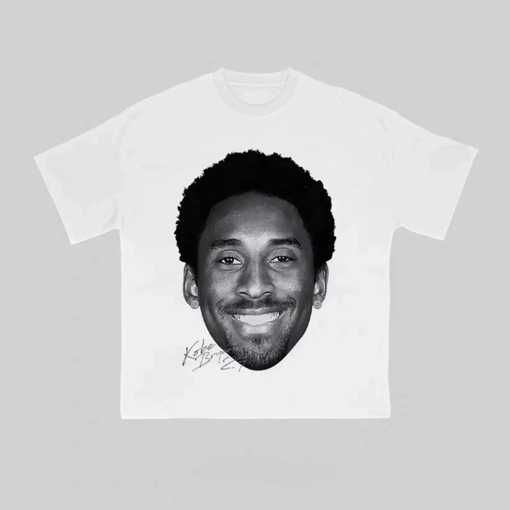 

Summer Men Cotton T-shirts Streetwear Quality Basketball Kobe Bryant Graphics Printed Loose Oversized Men's Sport Tees