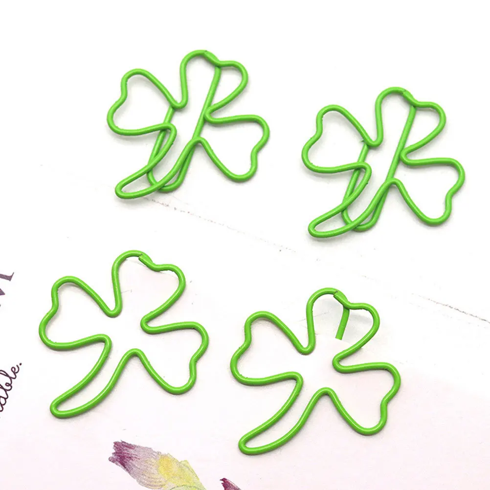 30 قطعة من مشابك الملفات الإبداعية على شكل ورقة شجر لتنظيم المستندات في المكتب المدرسي وإكسسوارات الورق المزخرفة