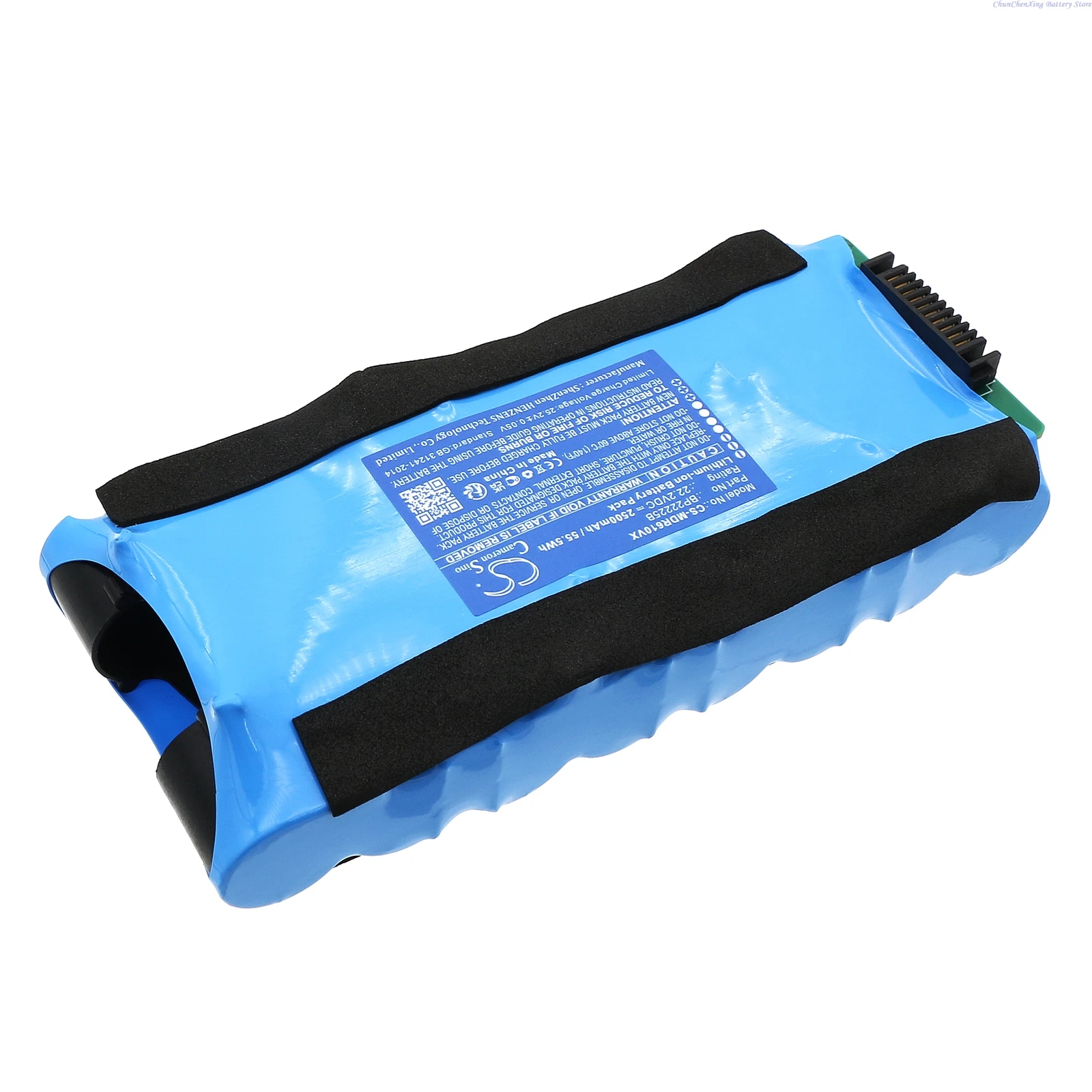 Сменная аккумуляторная батарея Cameron Sino 22.2V 2500mAh для пылесосов Media FC6 G3X6 GX3 R6 Max, для беспроводной моющей швабры Eureka NEW400 (для сухой и влажной уборки)