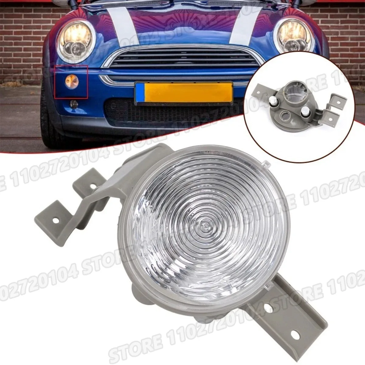 

Передний указатель поворота (фонарь) для MINI Cooper Convertible 2001-2007, прозрачная линза, ABS PC, 63136911719, 63136911720