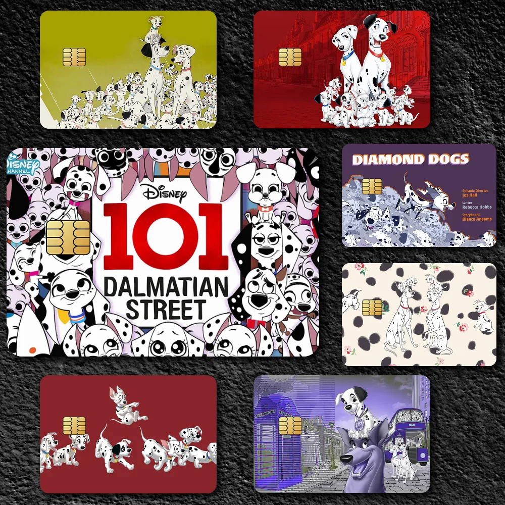 Disney 101 Dalmatians Dog Decorative Small Waterproof Chip 4PCS Card Sticker New Anti-Scratch