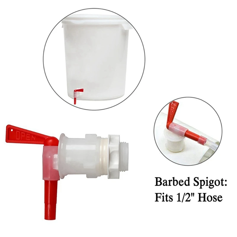 20 Pcs Beer Brew Bottling Bucket Plastic Spigot,Tap Replacement Spigot,Fermenter Beer Keg Spigot,Wine Making Faucet