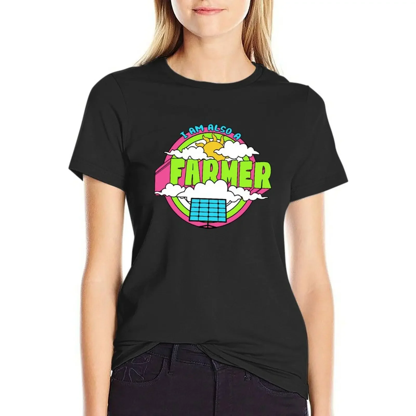 

Energy Photovoltaic - Save the Planet - Solar Energy Farmer T-Shirt oversized quick-drying heavyweights korean Women's clothes