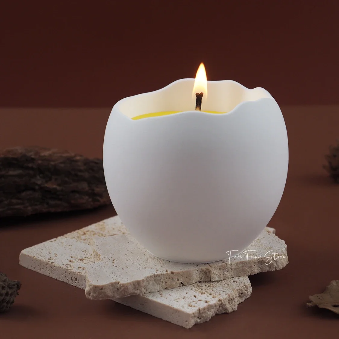 Egg Shaped Candlestick Silicone Mold DIY Storage Box Epoxy Resin Succulent Plant Flowerpot Concrete Cement Plaster Easter Mold