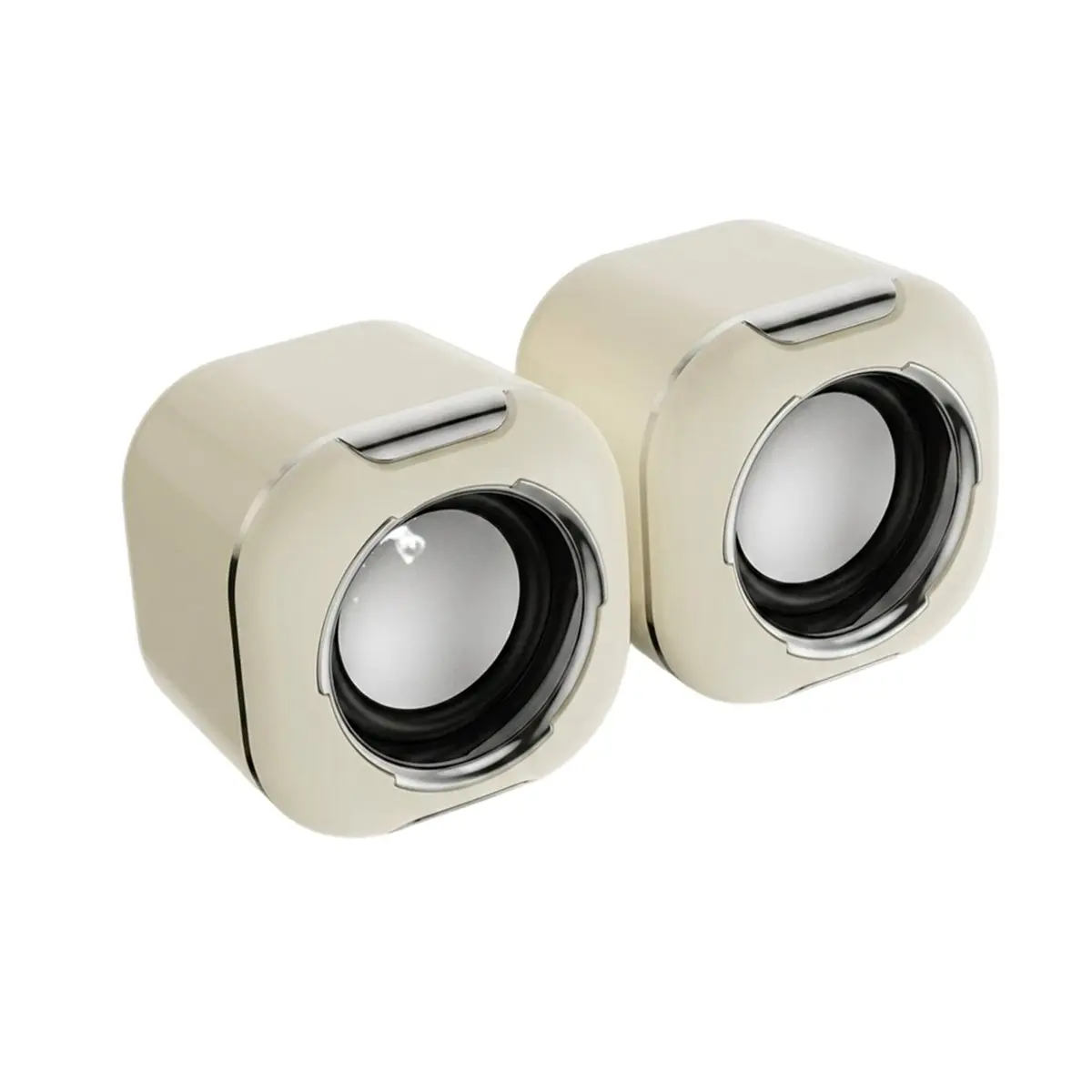 Computer Speakers with Innovative Diamonds Diaphragm, USB Powered HiFi Stereo, Inline Volume Control, Noise Reduction