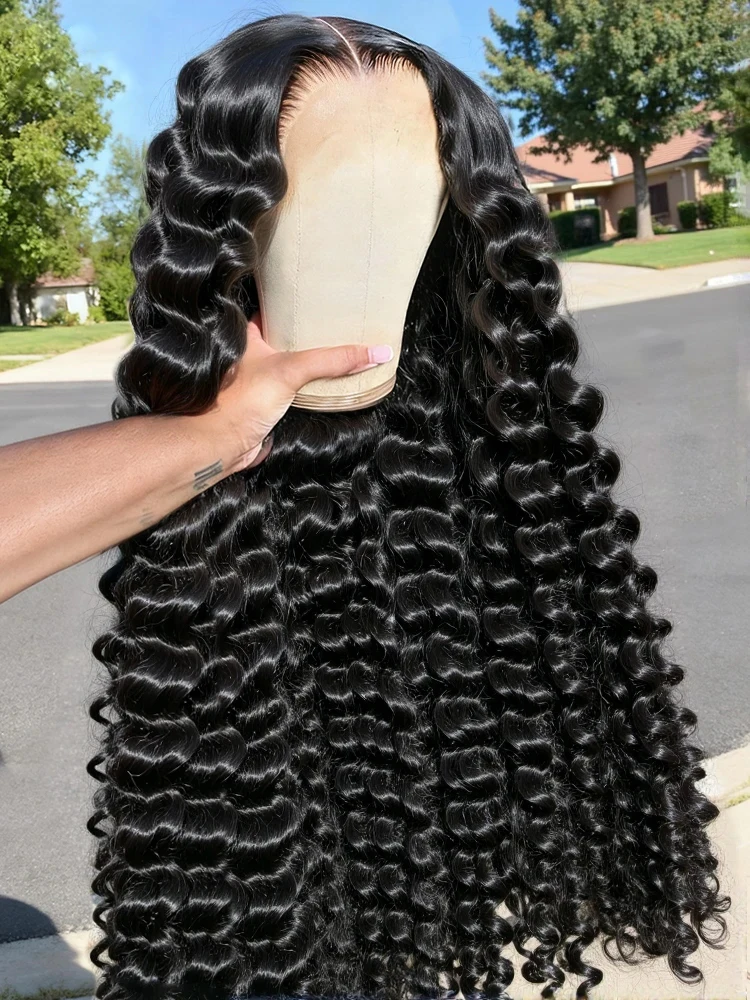 Loose Deep Wave Curly Human Hair 13x6 Hd Lace Frontal Wig Preplucked 13x4 Water Wave Front Human Wig For Women Brazilian Human