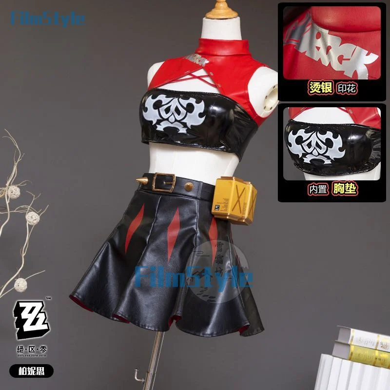 FilmStyle Zenless Zone Zero Burnice Whita Game Suit Lovely Uniform Cosplay Costume Halloween Party Role Play Outfit Women S-XXL