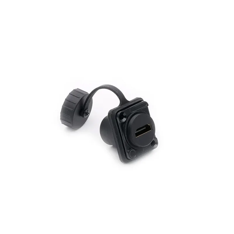 

Screw Mount Waterproof D Type Chassis Hdtv Connector D Female Socket Panel Wall Mount Adapter Hdmi-Compatible Coupler
