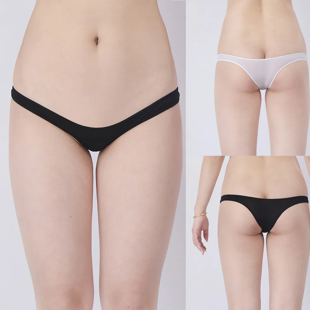 Womens New Sexy Low Waist Men\'s Panties Half Hip Coverage Underwear Man Sissy See-through Briefs Sexy Lingerie Underpants Men