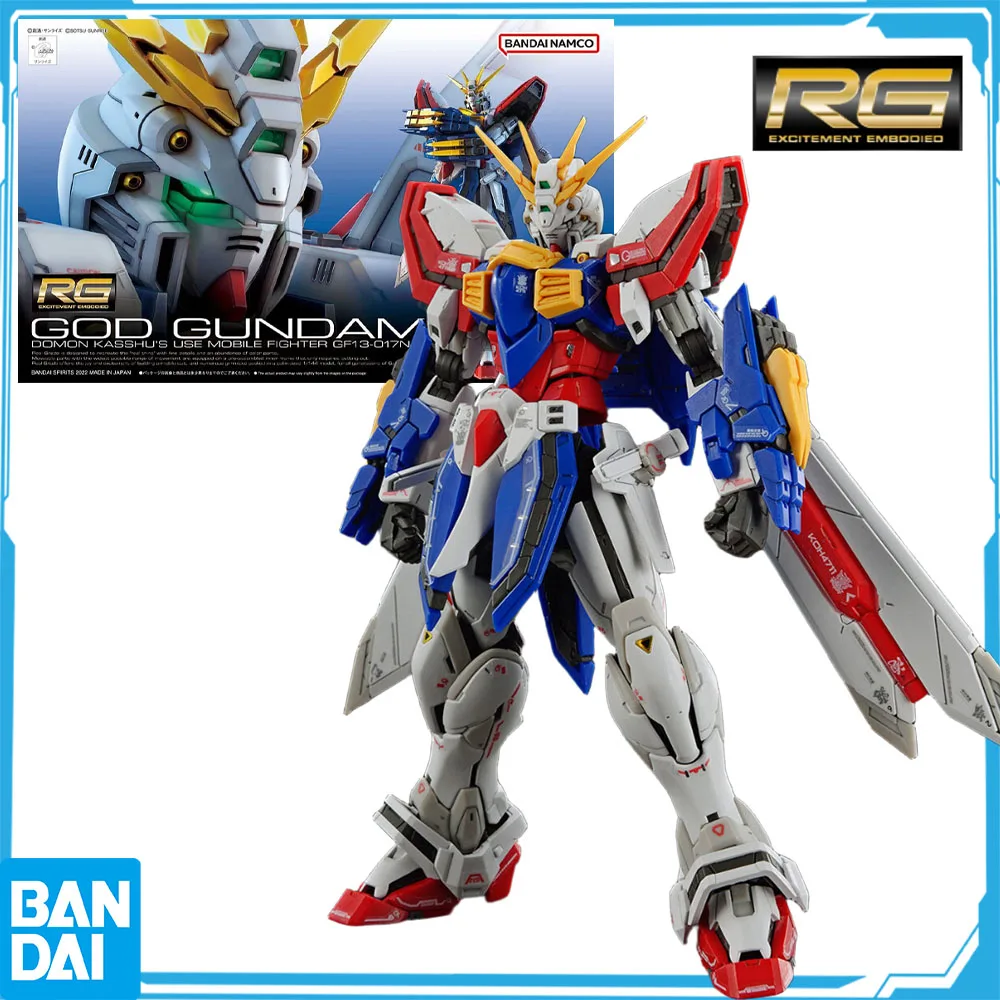 

100% подлинный мобильный истребитель Bandai Gundam RG Series G Gundam God Gundam 1/144, Коллекционная позовая модель игрушки