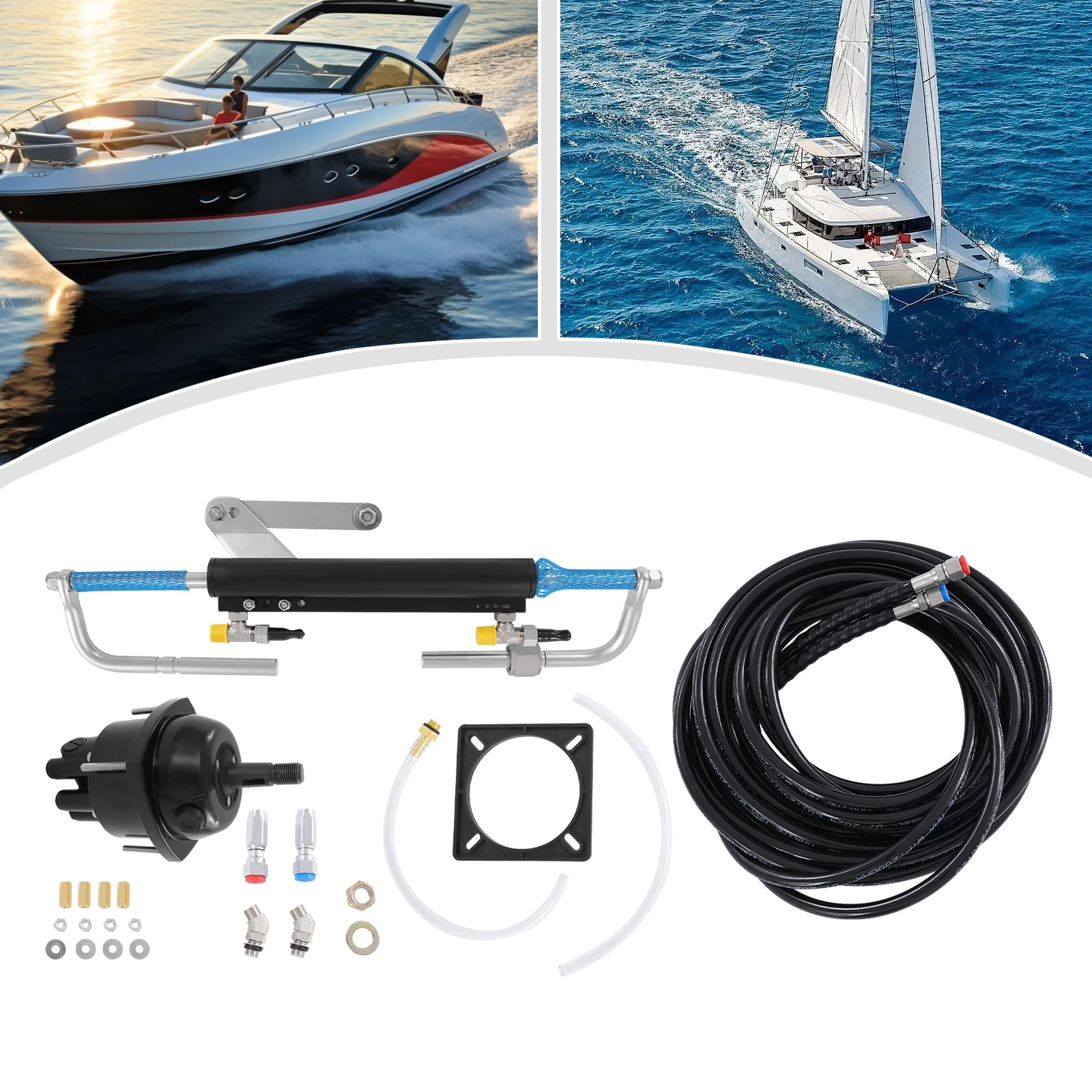 68cc 90PS Hydraulische Lenkpumpe für Außenbordmotoren und Marineboote mit Steuerungssystem - Marine-Lenksystem – Detail 1
